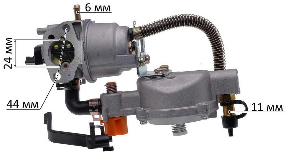 Газовый карбюратор генератора 2-3,5 кВт 168F/170F , gen283