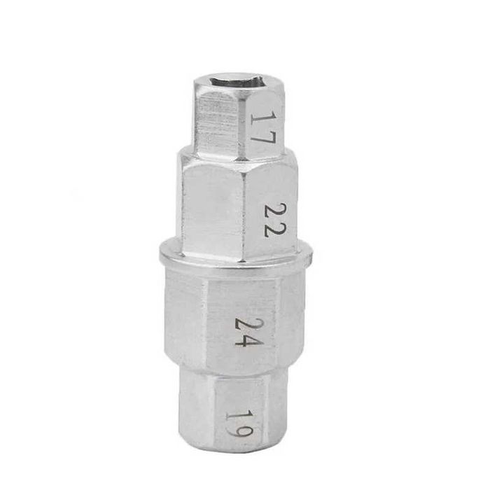 Chave Hexagonal Eixo Moto 4 em 1 - 17/19/22/24mm Aço Cr-V