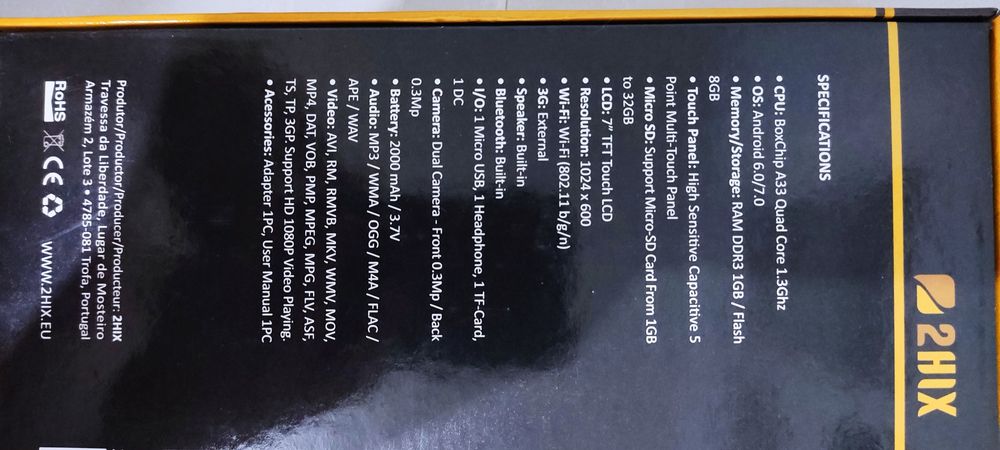 Tablet android weppad 2hix63825199953665123