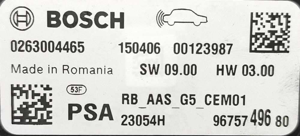 Centralina Sensores Estacionamento PEUGEOT 308 II (LB_, LP_, LW_, LH_, L3_) ano 2013