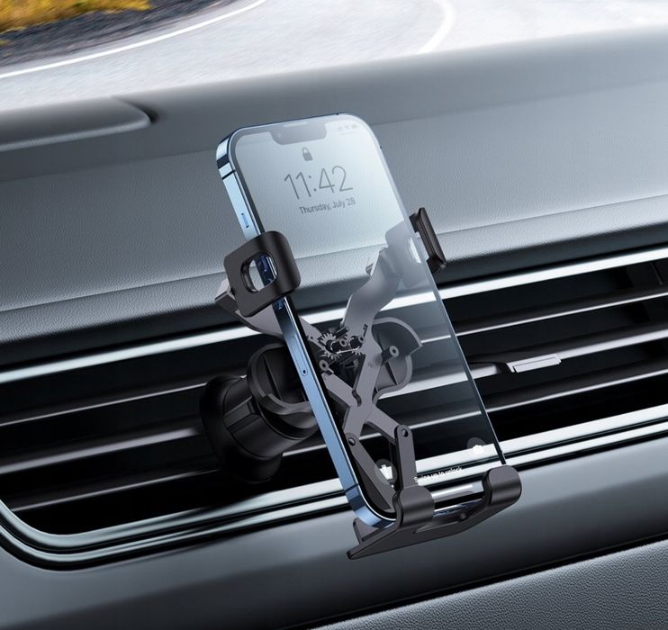 BASEUS Uchwyt do samochodu na telefon mocowany do kratki nawiewowej