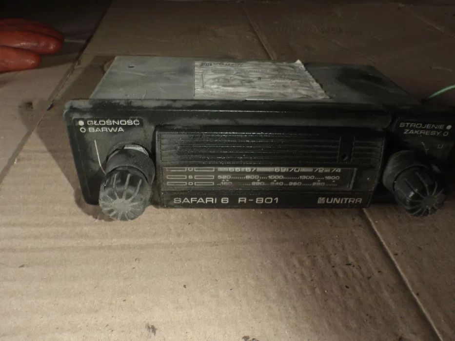 radio safari 6 r-801 unitra diora unikat prl 126p polonez żuk nysa