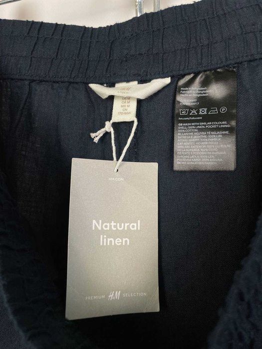 H&m premium linen нові лляні льняні жіночі штани , брюки , джогери