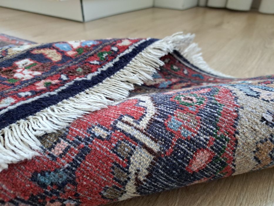 Śliczny wełniany irański chodnik Kashan 80x270cm nr 1538