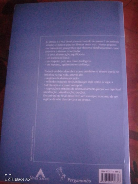 Livro -Controlo do stress por meios naturais