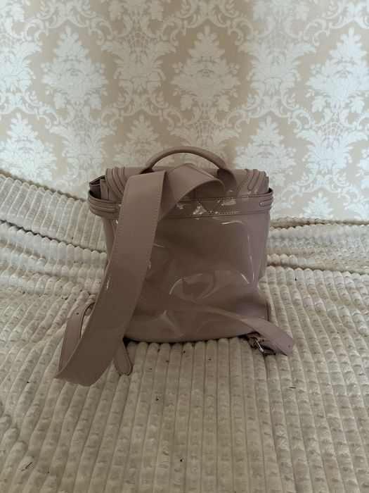 Armani Jeans AJ Logo Flap Backpack Pink / Nude (Original)