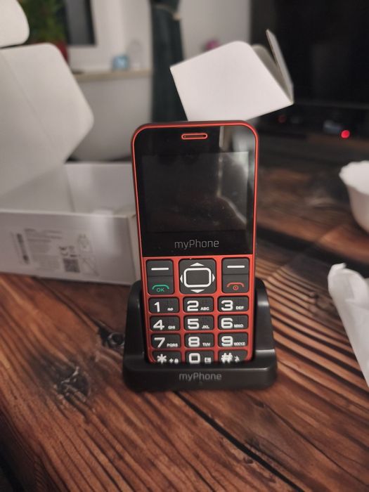 myPhone Halo 3 - telefon dla seniora - czerwony - nowy - okazja