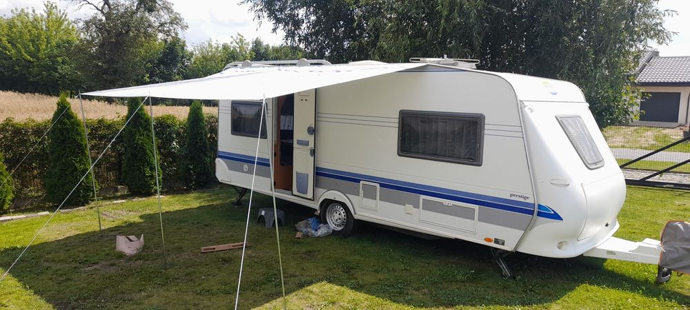 Markiza daszek 4x2.5m tarp do przyczepy kempingowej hobby kedra kamper