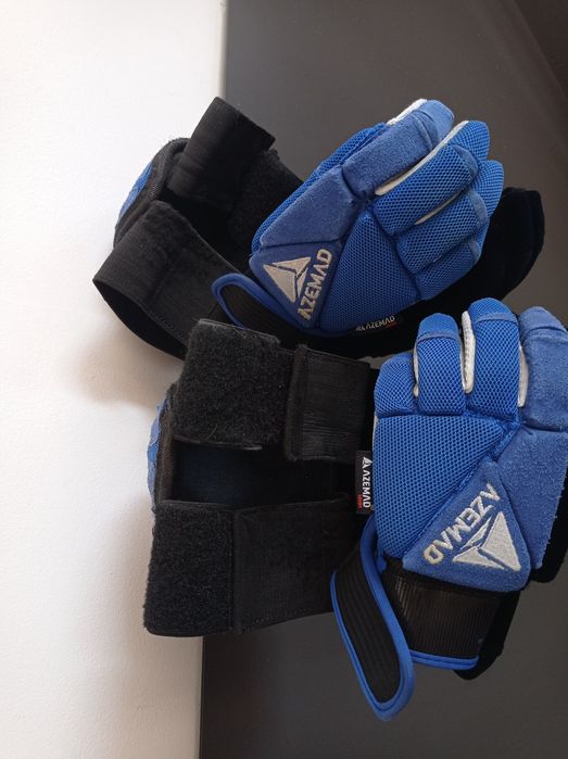 Luvas e joelheiras hóquei patins