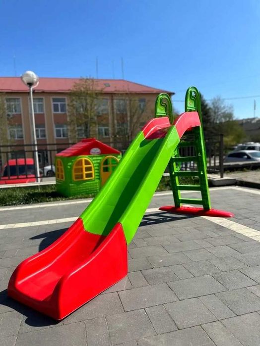 Гірка дитяча пластикова Doloni, довжина спуску 243 см, игровая горка детская