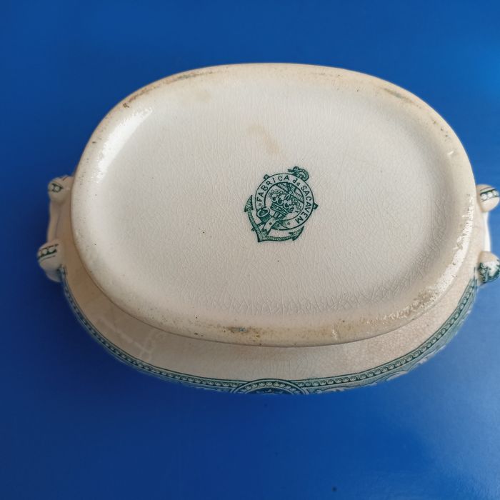 Açúcareiro Fábrica de Sacavém (1886/1894) motivo METZ sem tampa