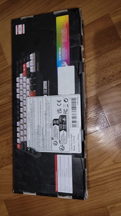 K68механічна червоні свічі подсветка