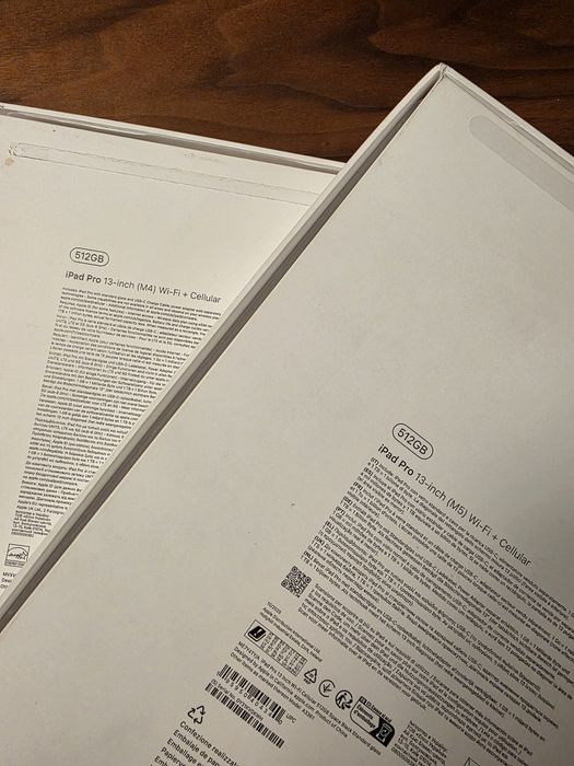 iPad Pro M5 e M4 13" 512GB Cellular, 256GB. Troca/retoma. Fatura, garantia