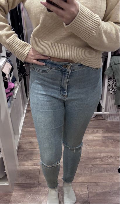 Legginsy jeansowe New look 8/S/36