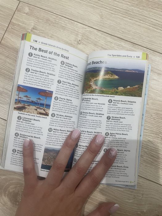 przewodnik wyspy greckie po angielsku guide greek islands map inside