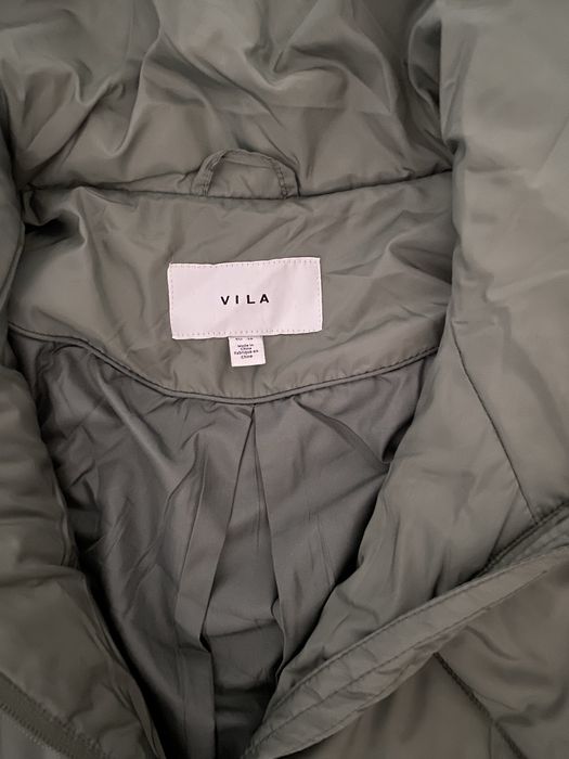 Lekka kurtka, płaszcz, długa, ocieplana jak nowa Vila r. 38 M