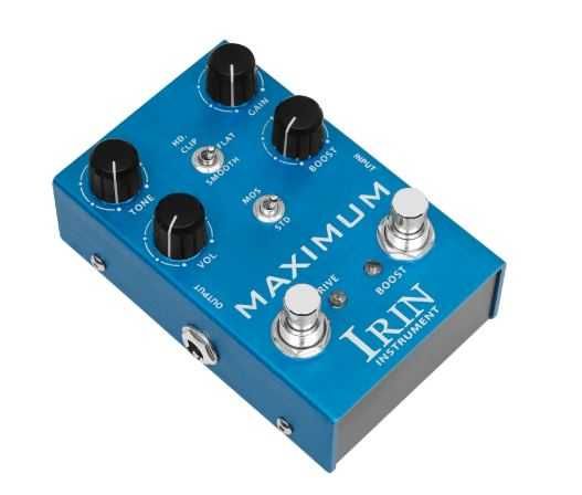 Pedal de Guitarra Overdrive Irin Maximum, Ultimate Drive (novos)