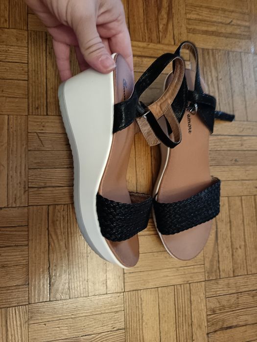Sandálias compensadas 38 várias