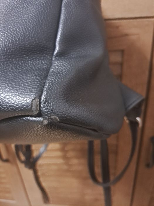 Plecak z ekoskóry, czarny, Mohito