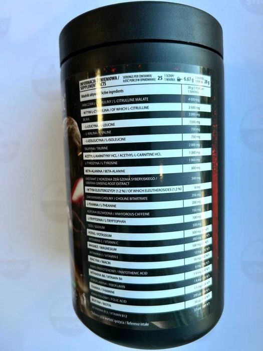Предтрен OstroVit Freak Fighter Pre Workout (500 грамм.) амино