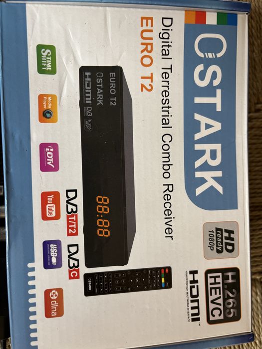 Recetor tv dvb-T/T2 e dvb-c