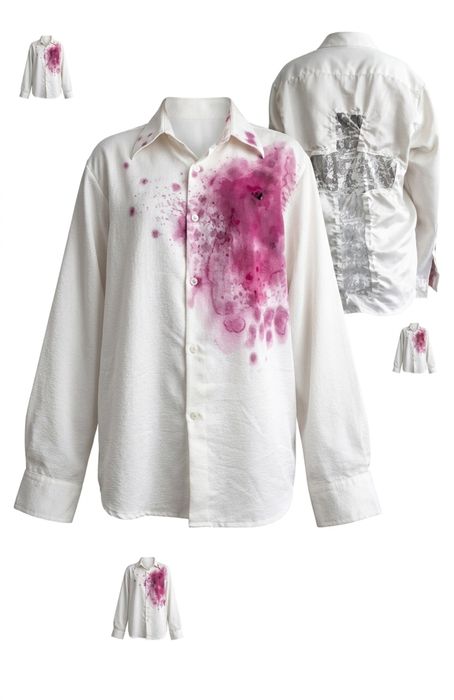 bloody custom shirt ручная работа