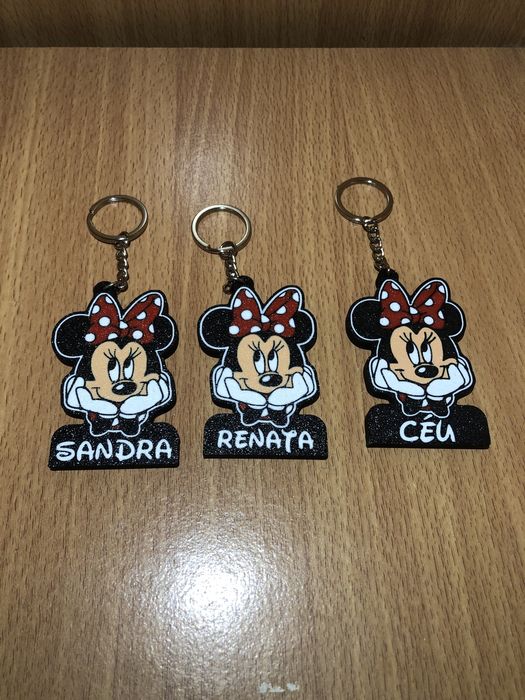 Porta chaves minie personalizado