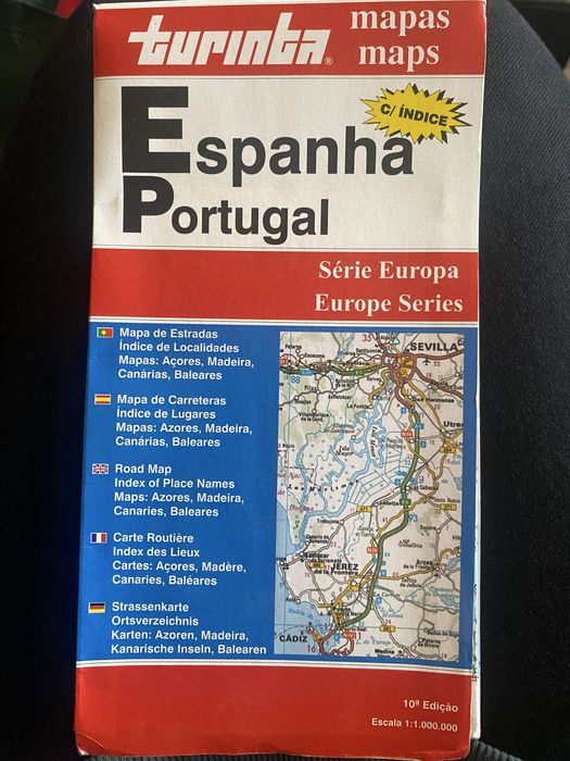 Mapa Espanha e Portugal