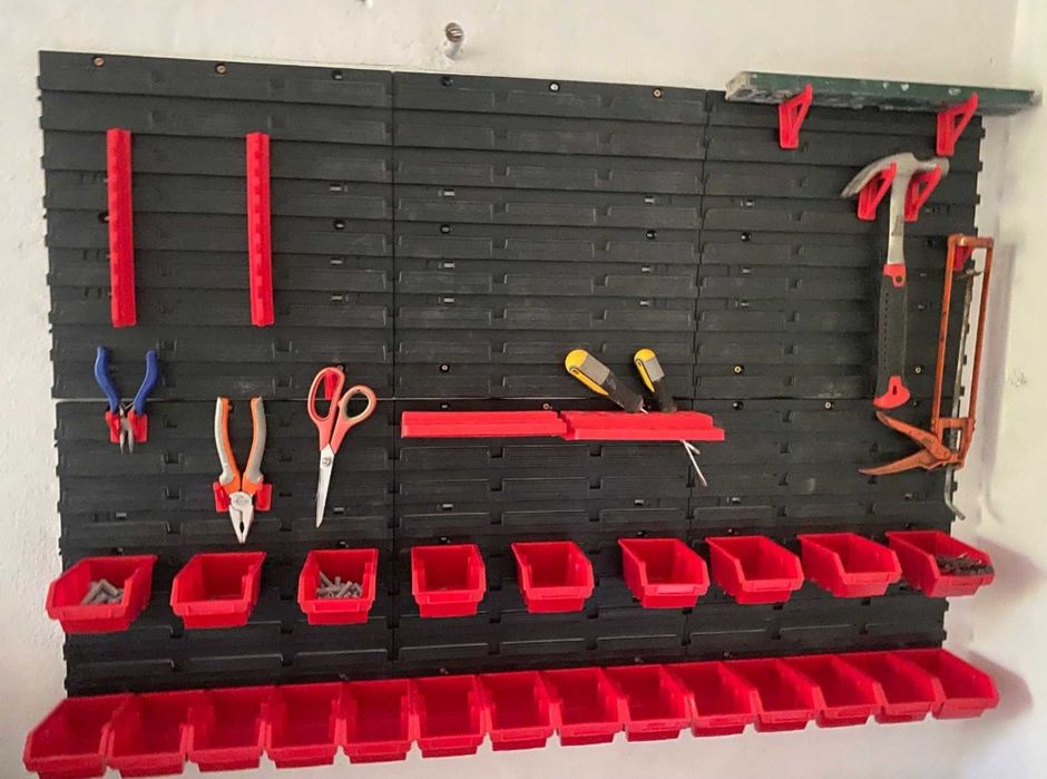 Nowa Tablica Narzędziowa Ścienna Duża 116x80cm Z Kuwetami Uchwyty Organizer