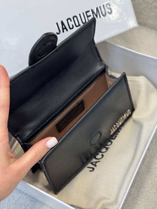 Сумка Jacquemus в коробці чорна і коричнева менша