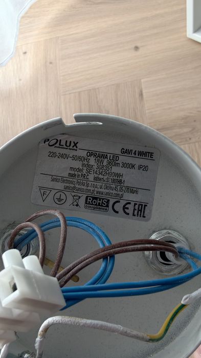 Oprawa Led Polux Gavi 4 WHITE