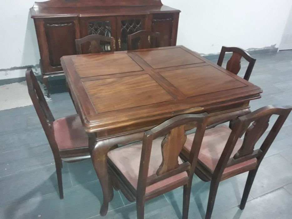 Extendable Dining Table Set with 6 Chairs64751881413121123