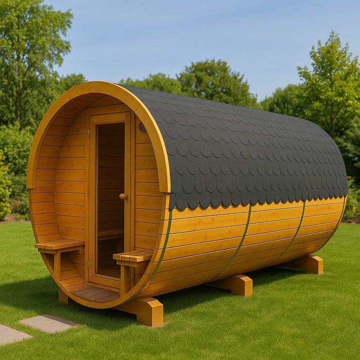 Sauna drewniana sucha 270cm świerk PRODUCENT FV23 taras ławki jakość