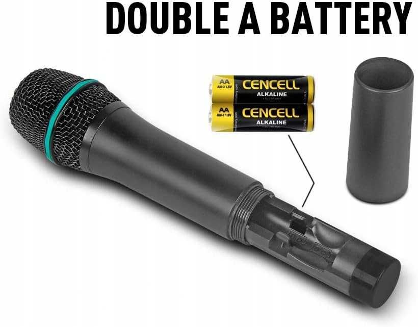 Debra Audio AU400 Pro UHF 4-kanałowy system mikrofonowy bezprzewodowy