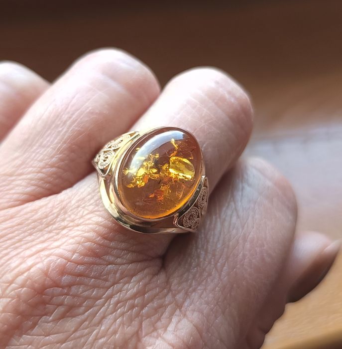 Imago Artis złoty pierścionek r.22