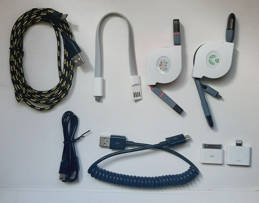 Набор USB-кабелей и переходников разные типы