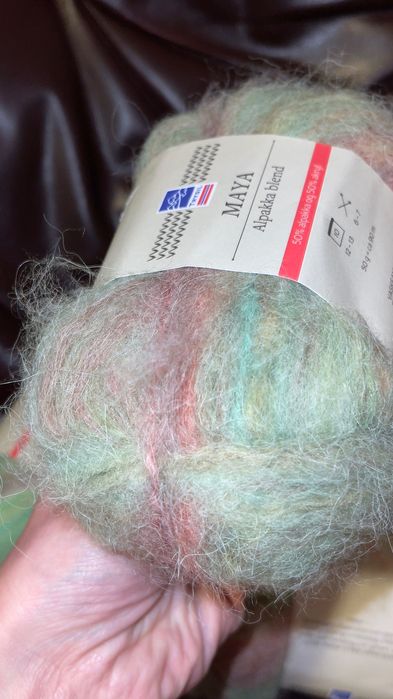 Якісна мультиколор вʼязальна пряжа нитка Maya Норвегія альпака акрил