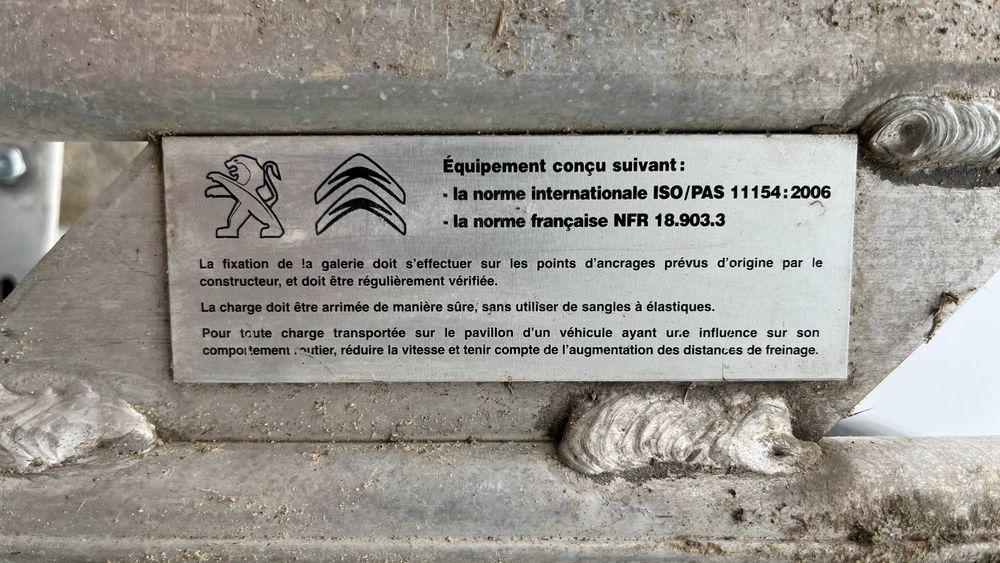 Bagażnik dachowy platforma drabinka do Boxer, Jumper, Ducato L2