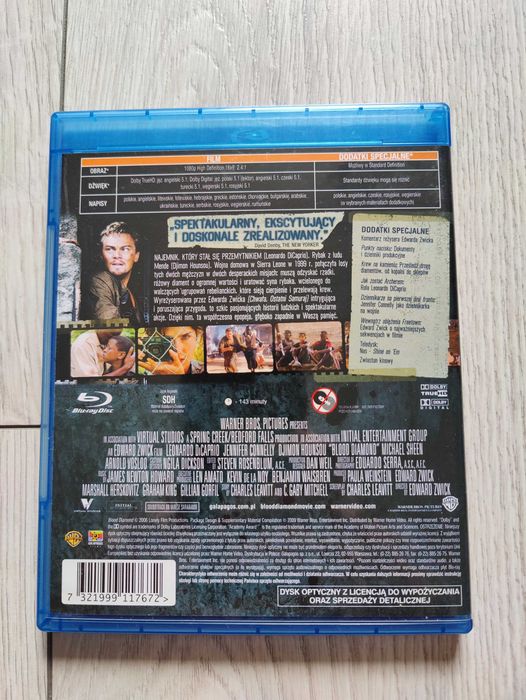 Krwawy Diament Blu-Ray | Leonardo DiCaprio | Polski Lektor i Napisy