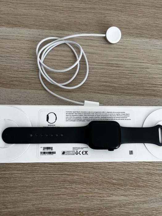 Apple watch series 8 45mm gps preto