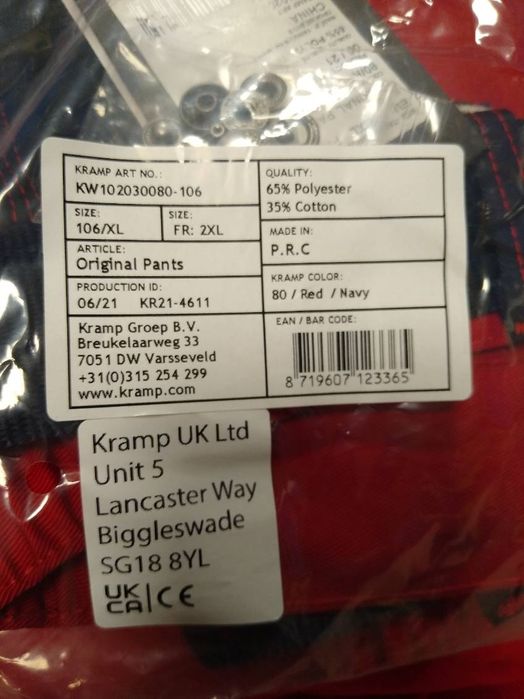 Spodnie robocze KRAMP rozmiar xl