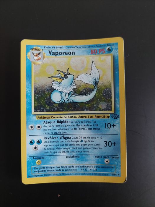 Carta Pokemon Vaporeon Holo