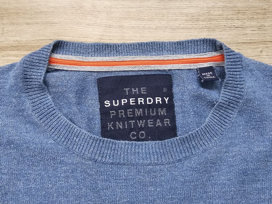 sweter SUPERDRY Japan Premium Knitwear kaszmirowy  r. L - okazja
