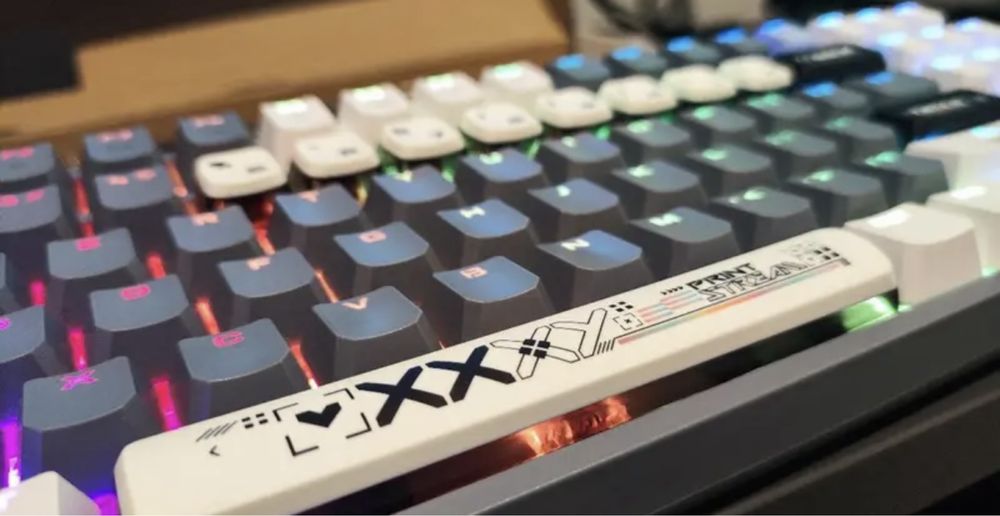 Кейкапи Printstream CS2 + coil кабель + strap | кастом для клавіатури