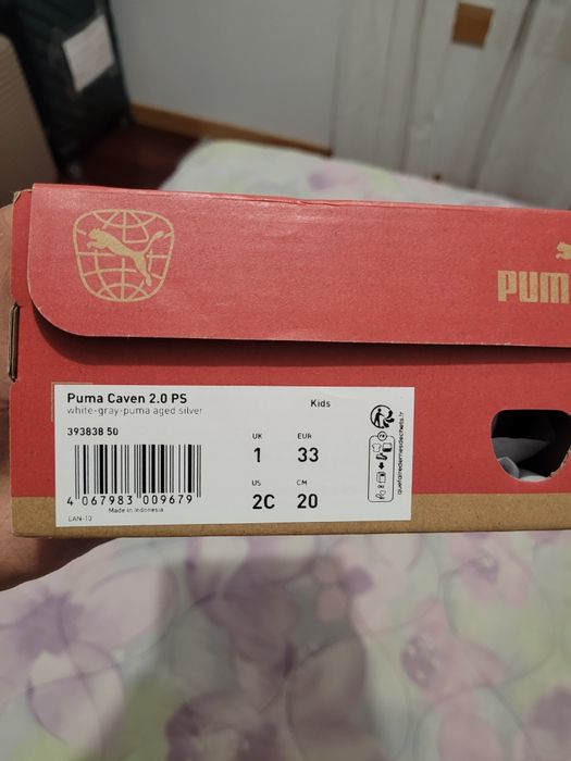 Ténis Puma Caven de criança, novos