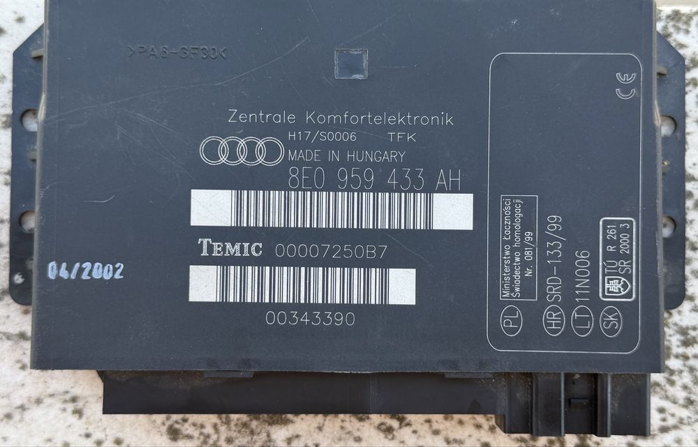 Modulo conforte audi a4 b6
