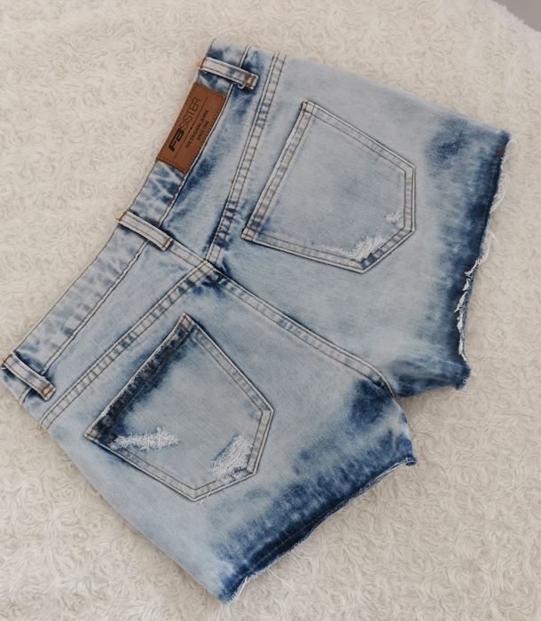 Krotkie spodenki jeans szorty damskie rozmiar S 36