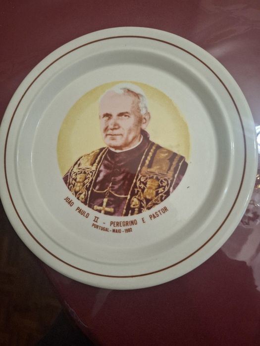 Prato loiça Papa João Paulo II