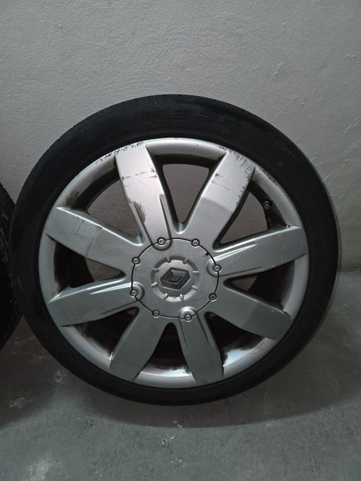 4 Jantes Megane 2 RS Fase 1 com pneus 225/40 R18 furacão 4x100