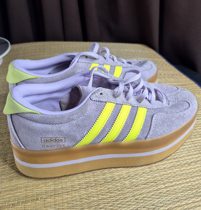 Оригінал 100% Жіночі кроссівки Adidas Gazelle Stack Wmns "Ice Lavender"(Б/У)39,5-25см